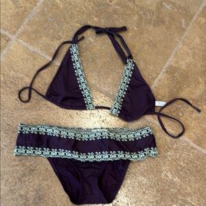 BECCA Purple and Mint Bikini